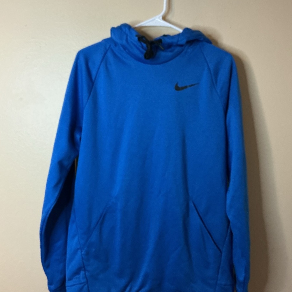 Nike Vibrant Blue Hoodie with Black Swoosh
